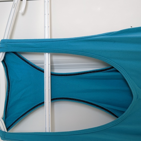 Bright Blue Lulu Lemon Racer back tank - Picture 3 of 5